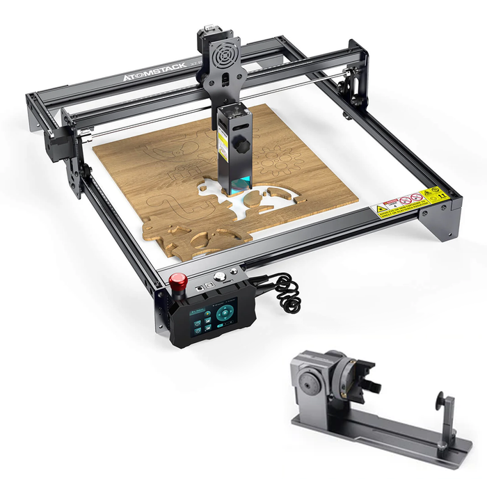 Atomstack X7 Pro 50W Machine à découper et à graver au laser + R1 mandrin rotatif